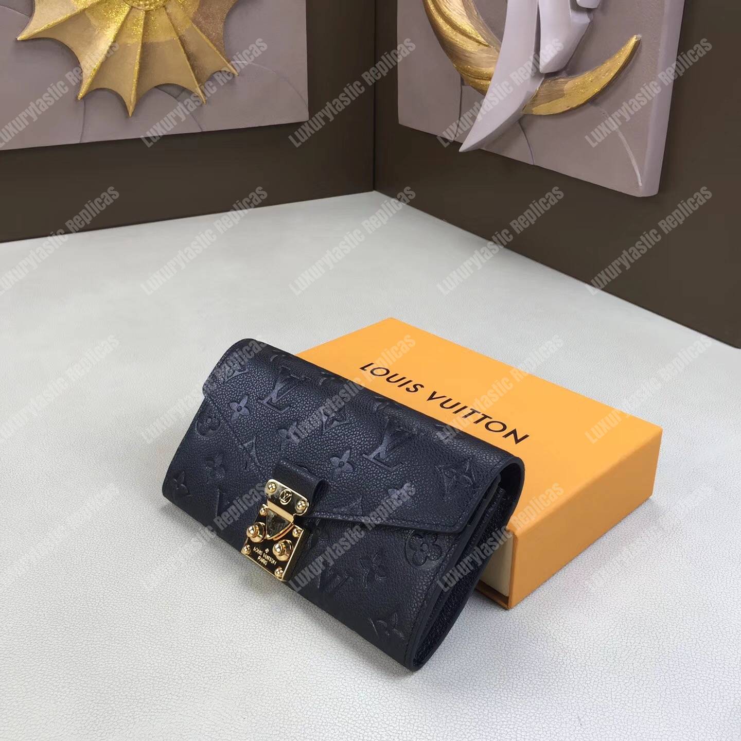 LV Metis Wallet Monogram Empreinte Leather Noir