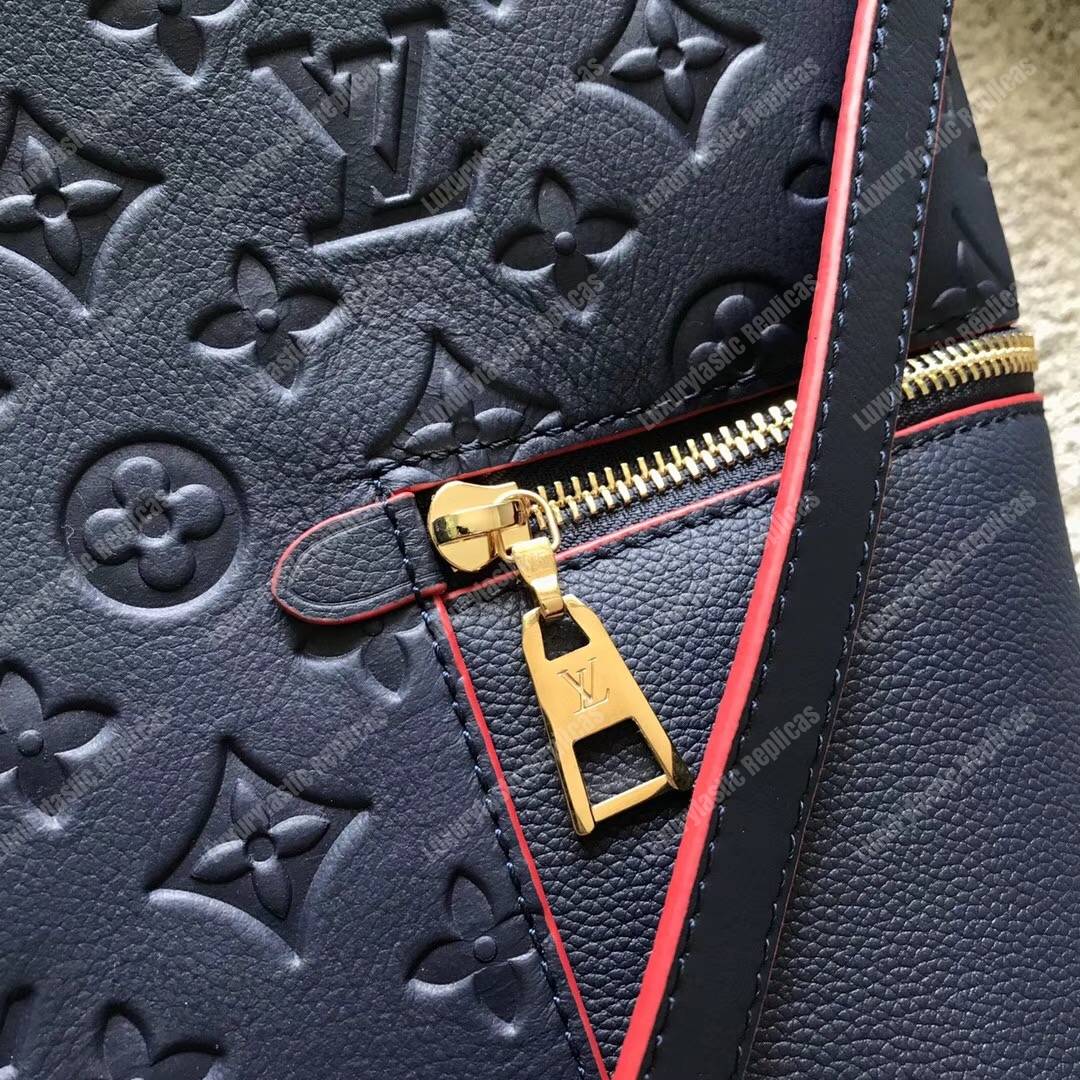 LV Melie Designer Monogram Leather Marine Rouge