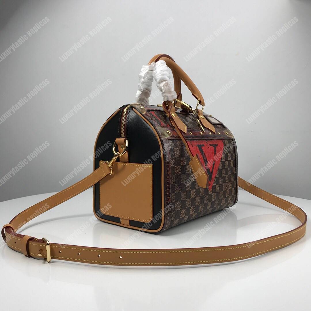 LV Speedy Bandouliere 25 Damier Time Trunk