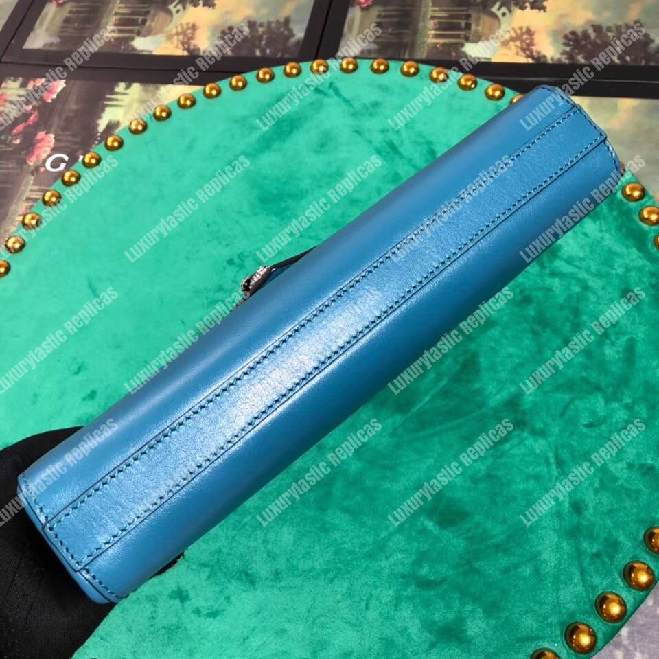 G*u*i medium leather shoulder bag blue