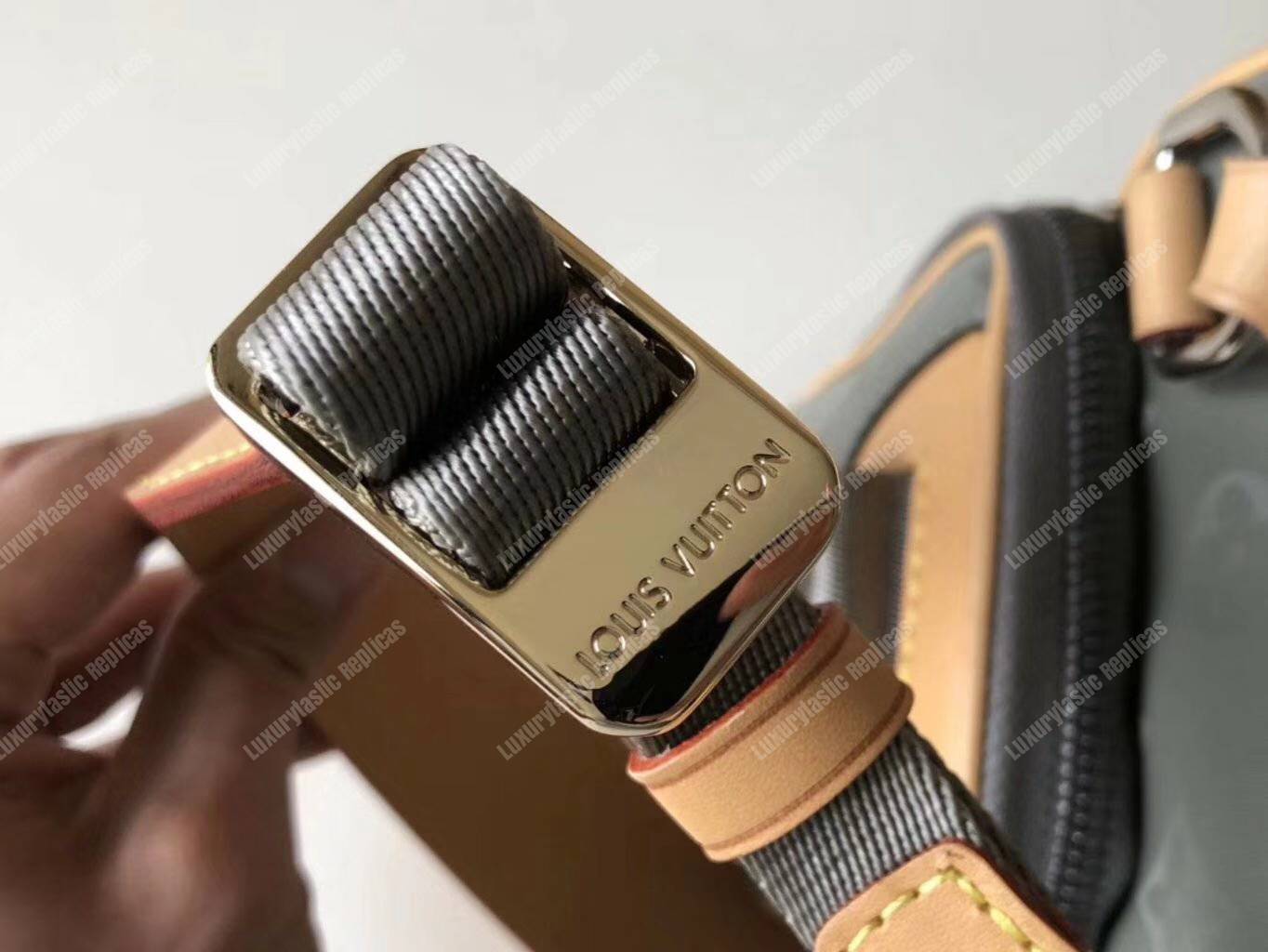 LV Camera Bag Monogram Titanium