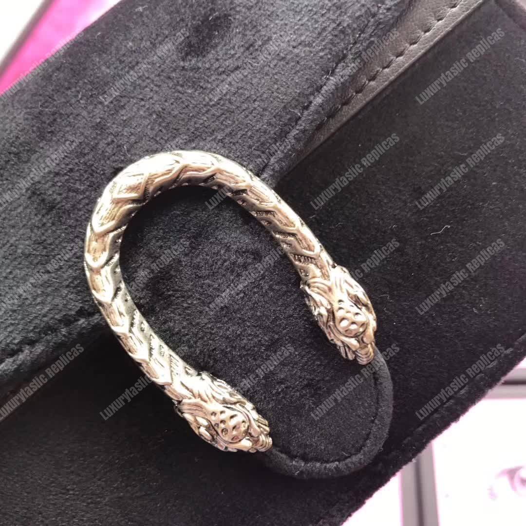 G*u*i dionysus suede super mini bag black