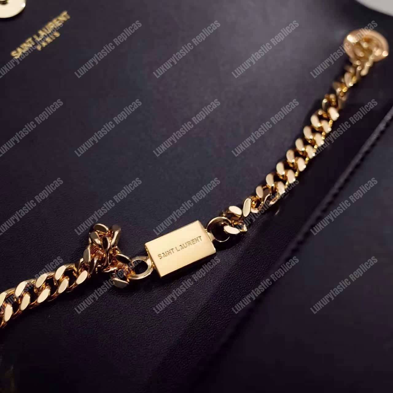 Saint Laurent Kate Medium With Tassel In Smooth Leather Black