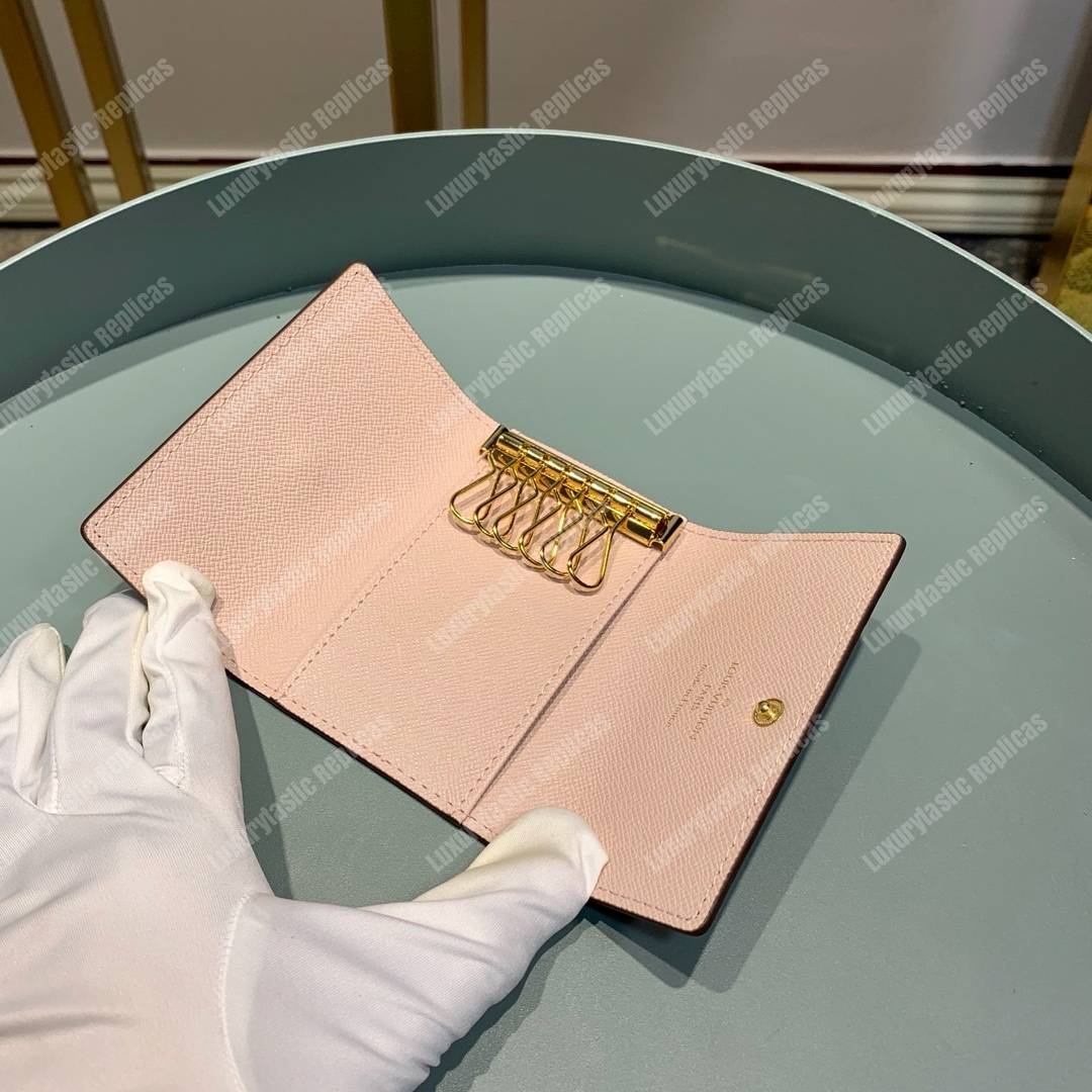 LV 6 Key Holder Monogram Canvas Smoothie Pink