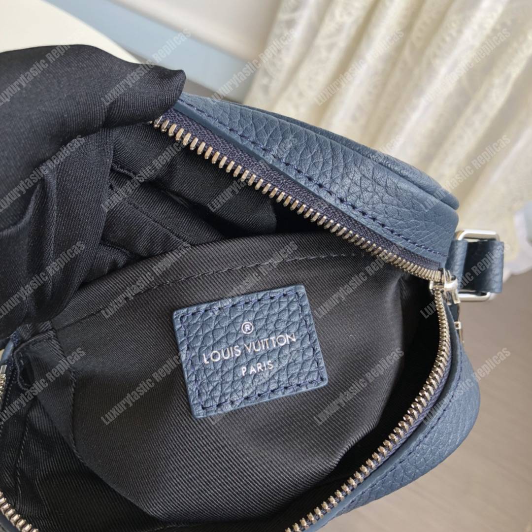 LV Danube Slim PM Navy Blue/Black