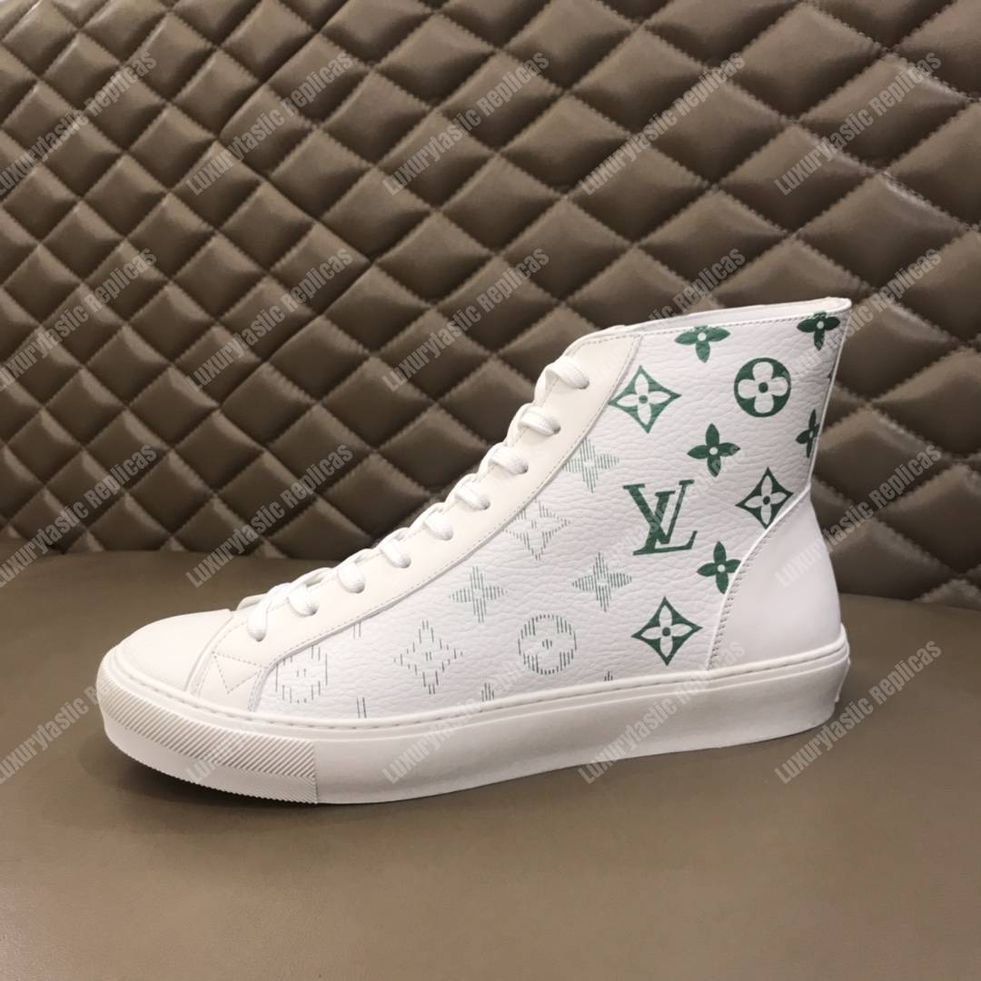 LV Tattoo Trainer Boots Green Print