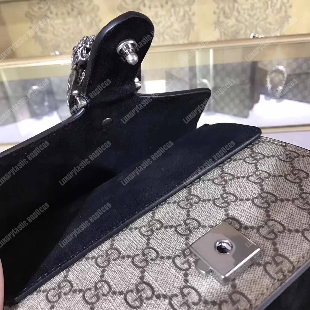 G*u*i dionysus small gg shoulder bag beige black