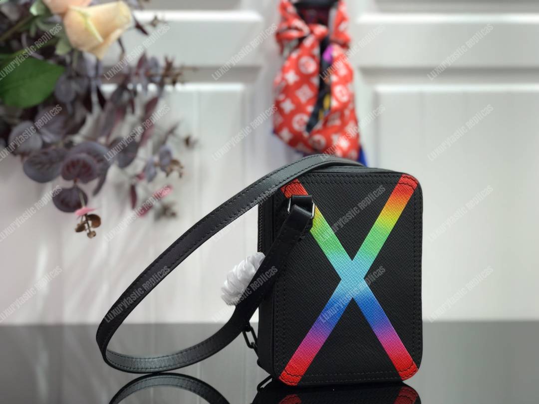 LV Abloh Danube Messenger Taiga Leather