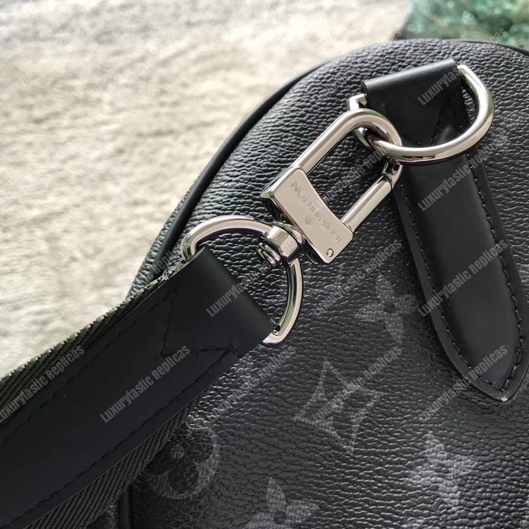 LV Keepall Bandouliere 45 Monogram Eclipse Canvas