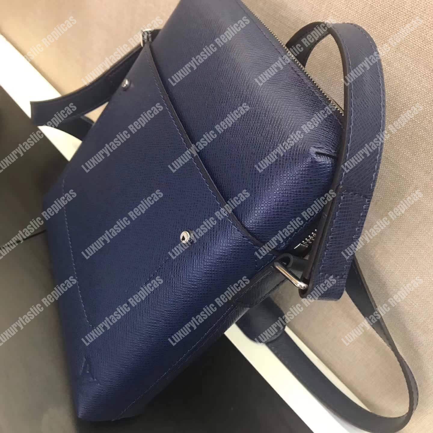 LV Pochette Grigori Cowhide Leather Dark Blue