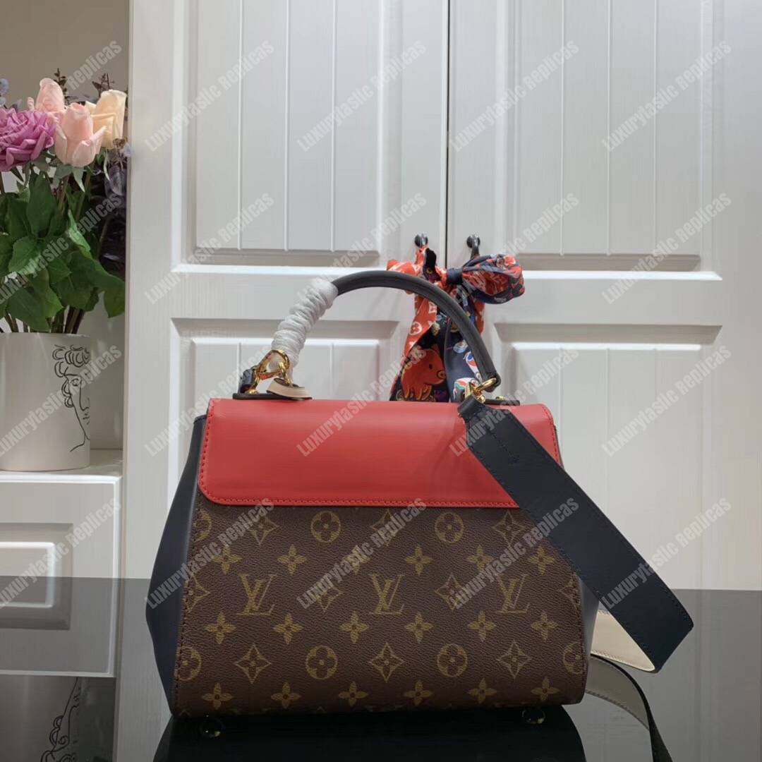 LV Cluny BB Handbag Monogram Lie de Vin Red