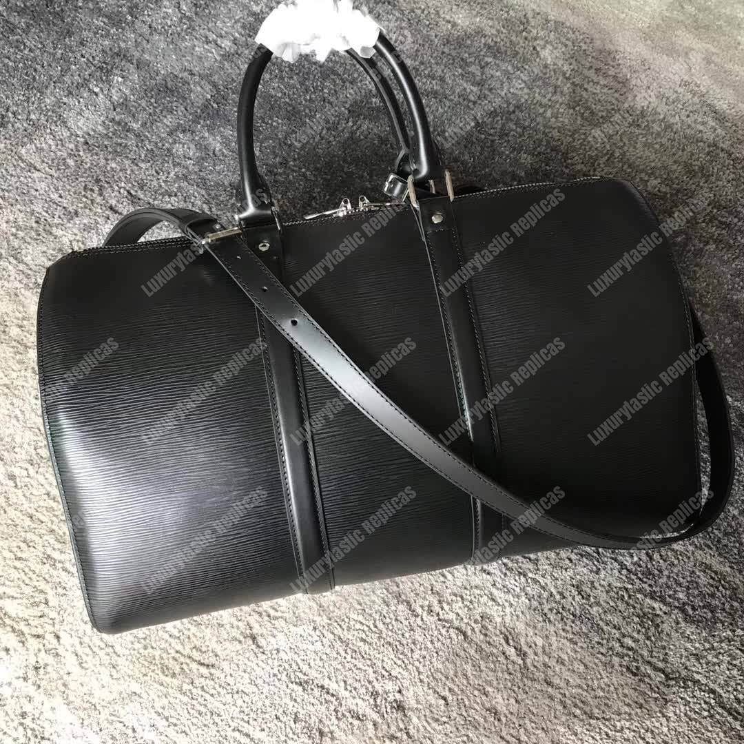 LV Keepall Bandouliere 45 Epi Leather Noir