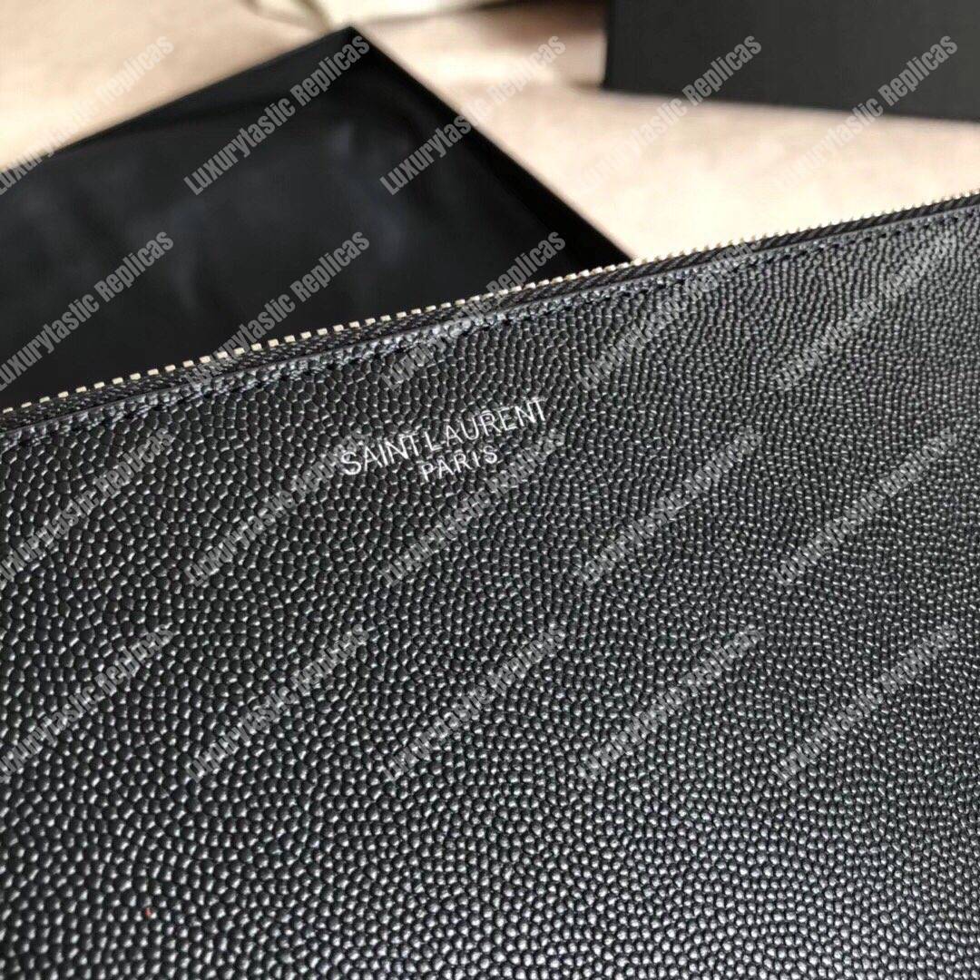 Saint Laurent Zipped Tablet Holder Black