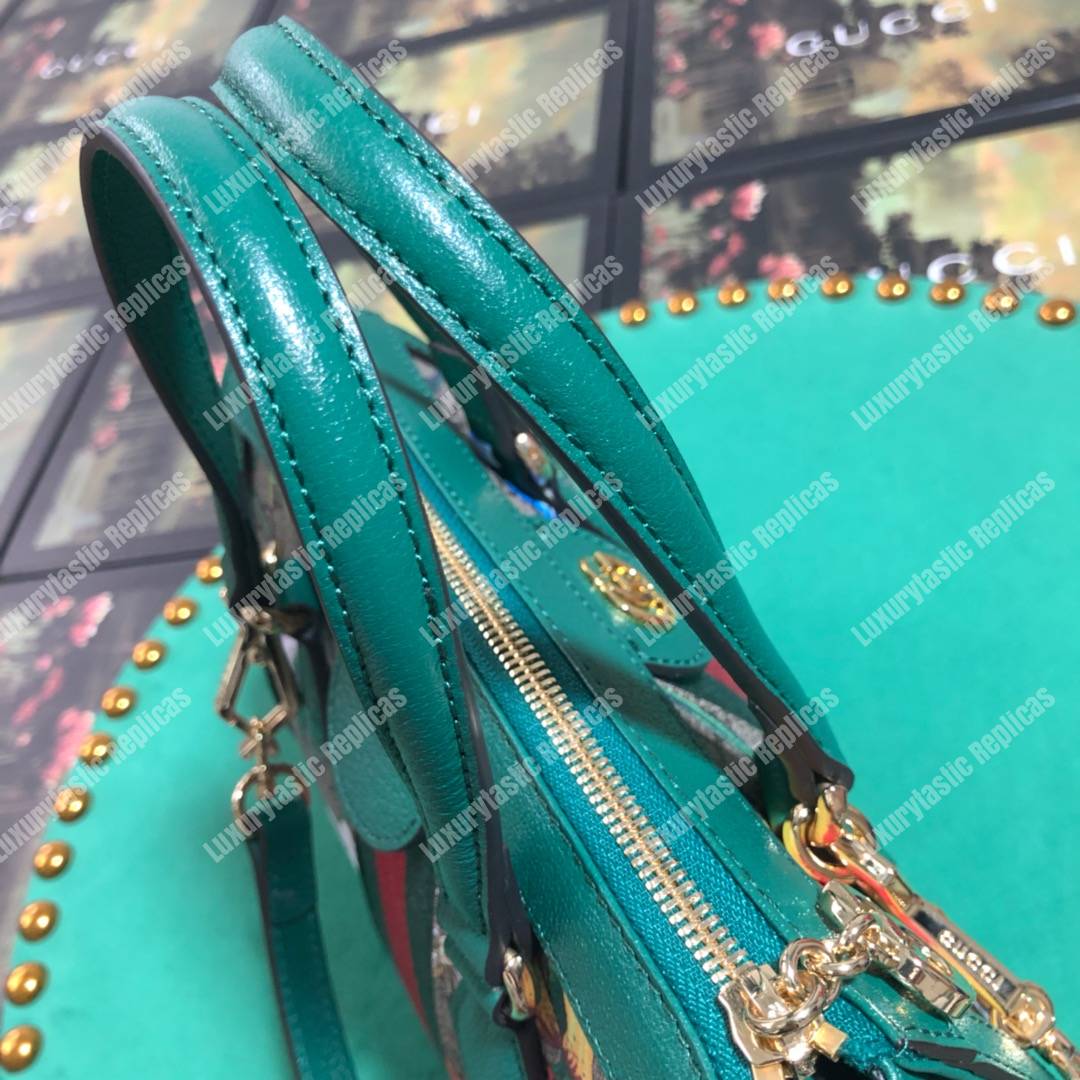 G*u*i online exclusive ophidia gg flora small tote bag