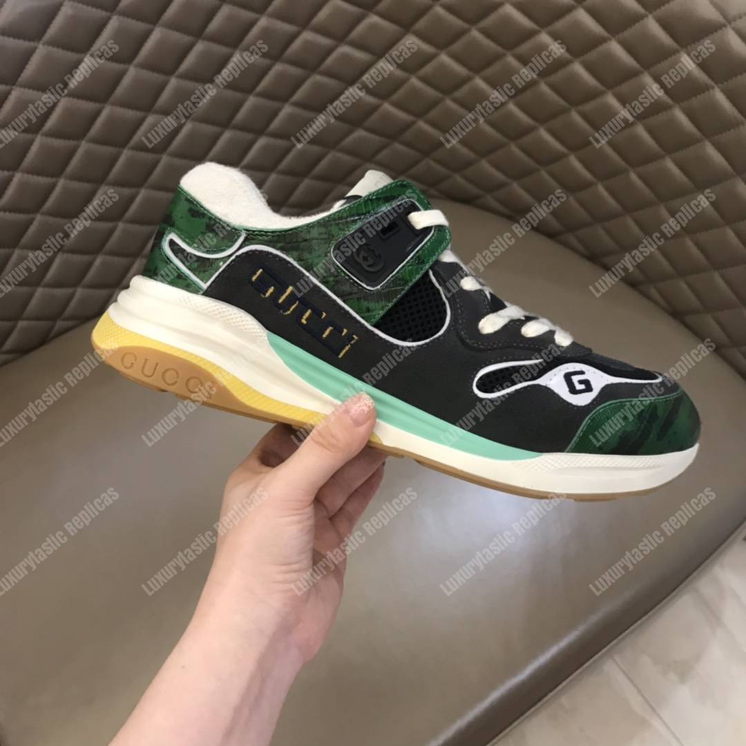 G*u*i ultrapace sneaker green/grey lining