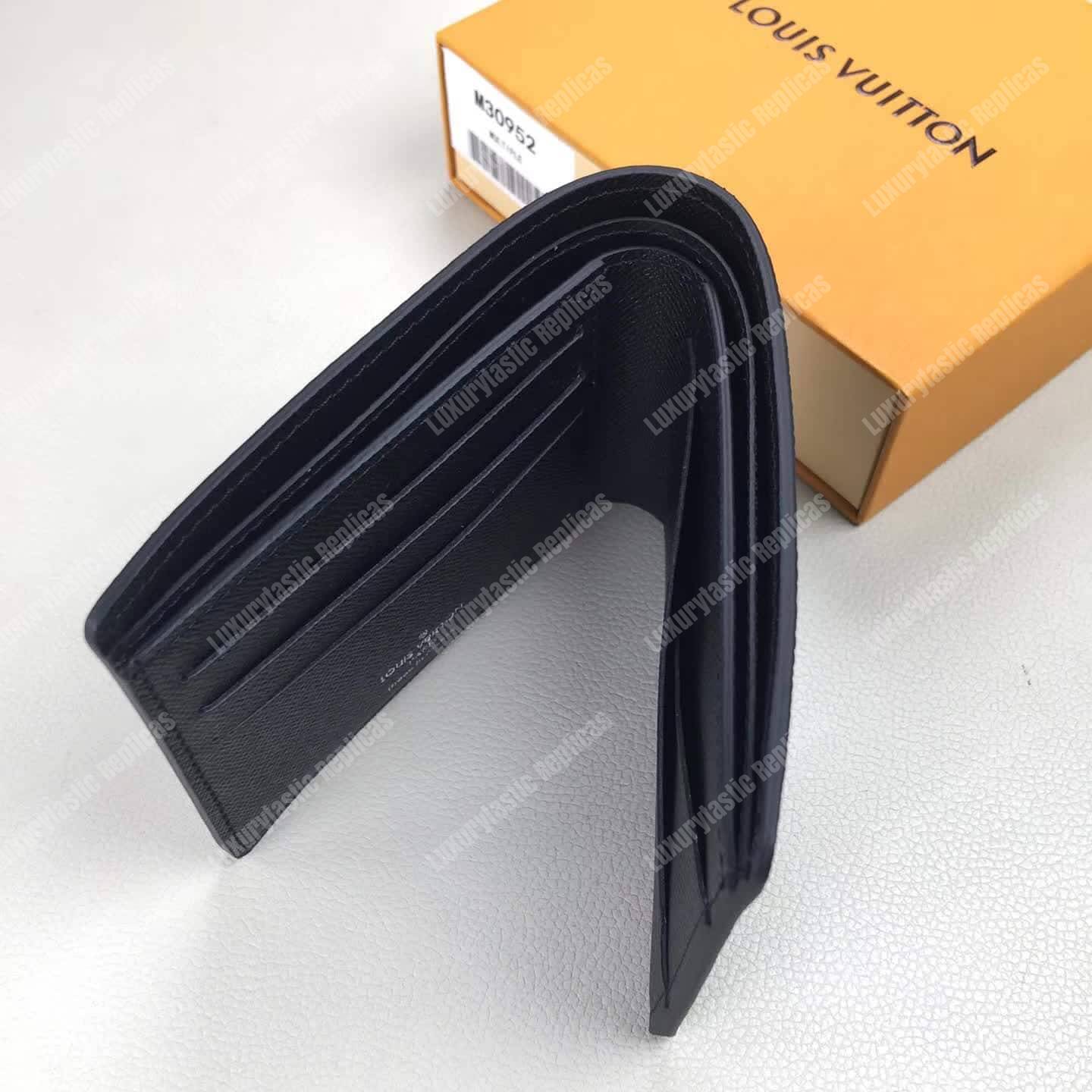 LV Multiple Wallet Taiga Leather Noir