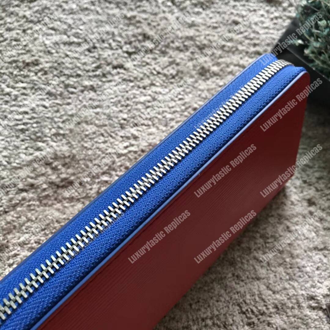 LV Zippy Wallet Epi Leather Coquelicot