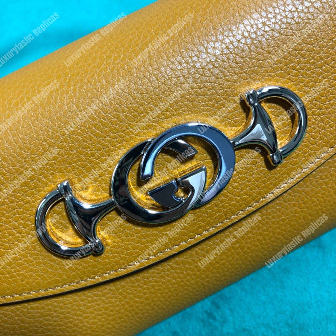 G*u*i zumi yellow smooth leather mini bag