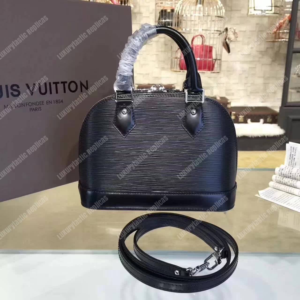 LV Alma BB Epi Leather Noir