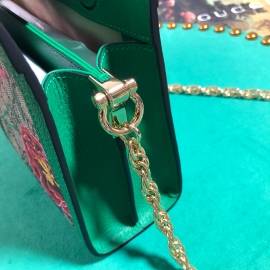 G*u*i ophidia gg flora small shoulder bag green