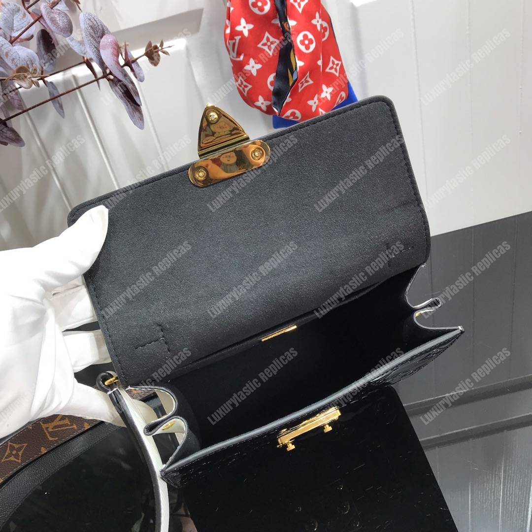 LV Spring Street Monogram Vernis Noir