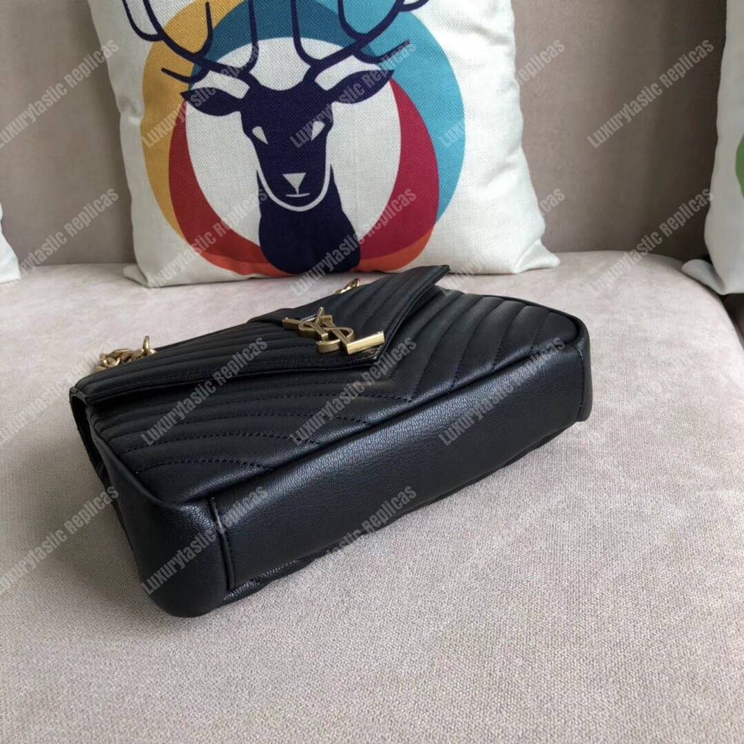 Saint Laurent Medium College Bag In Black
