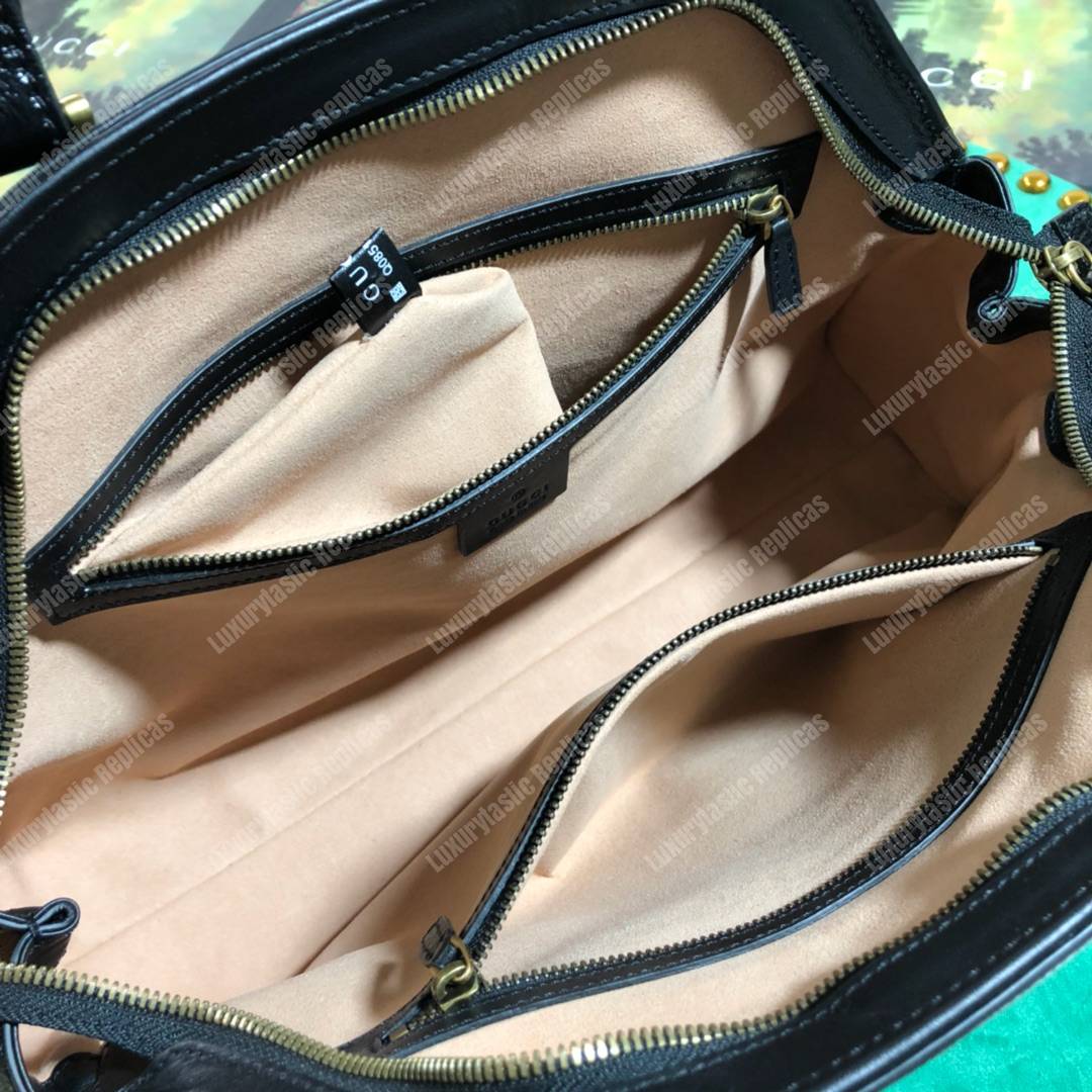 G*u*i re(belle) medium shoulder bag suede brown