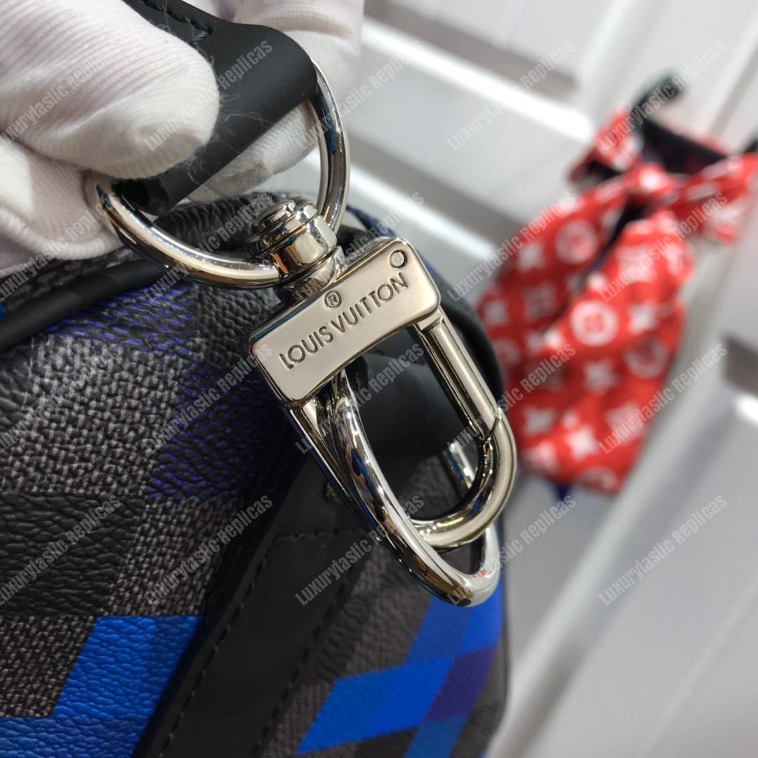 LV Keepall Bandoulière 50 Blue Pixel