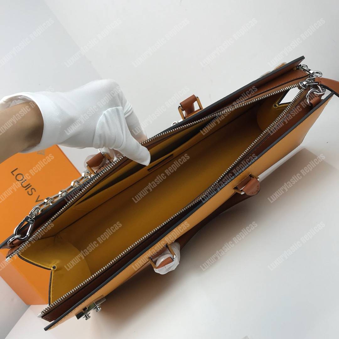 LV Epi Sac Tricot Bag Safran Yellow