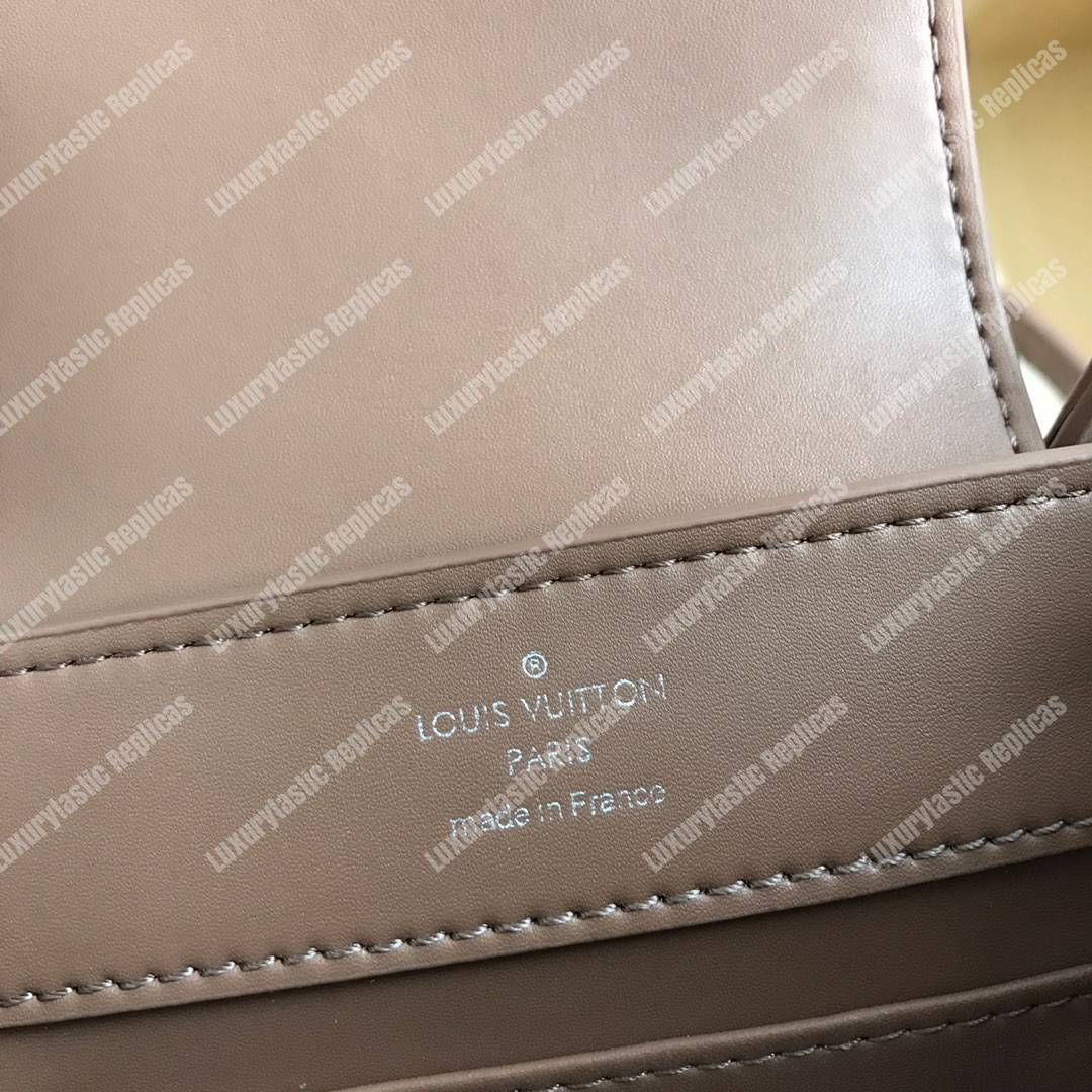 LV Capucines Mini Crocodilien Mat Taupe