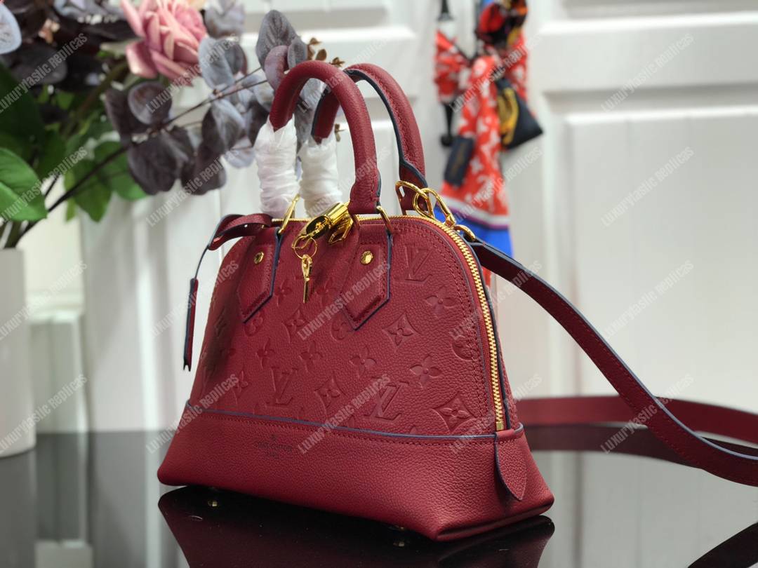 LV Neo Alma BB Monogram Empreinte Cherry Berry