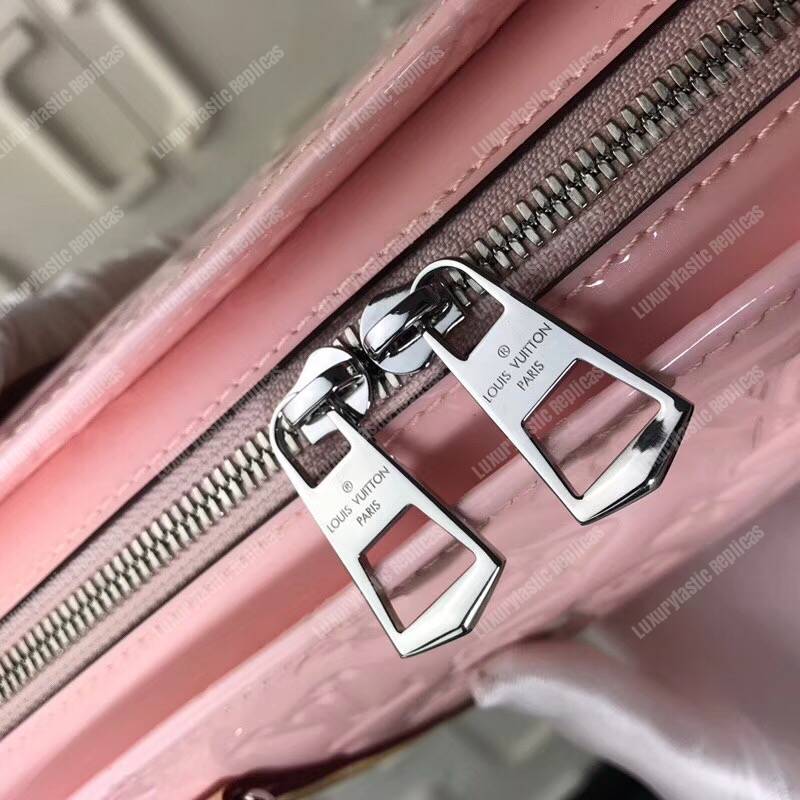 LV Monogram Vernis Neo Triangle Bag Pink