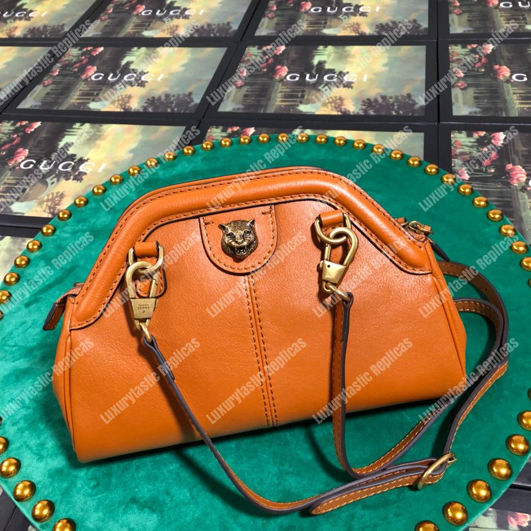 G*u*i re(belle) small shoulder bag leather orange