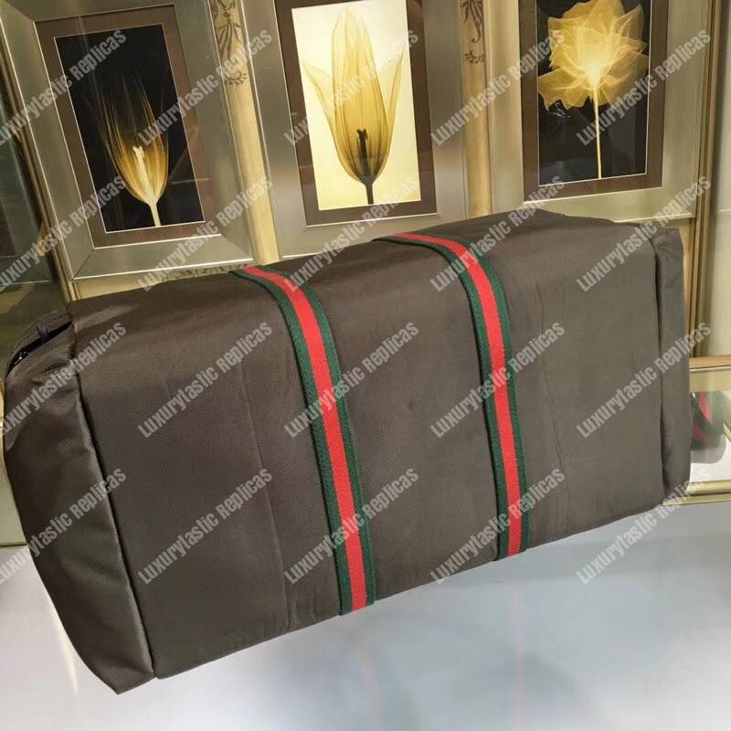 G*u*i technical canvas duffle brown