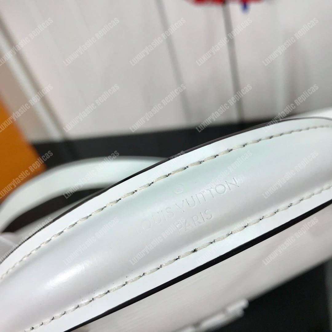 LV Grenelle MM Epi Leather White