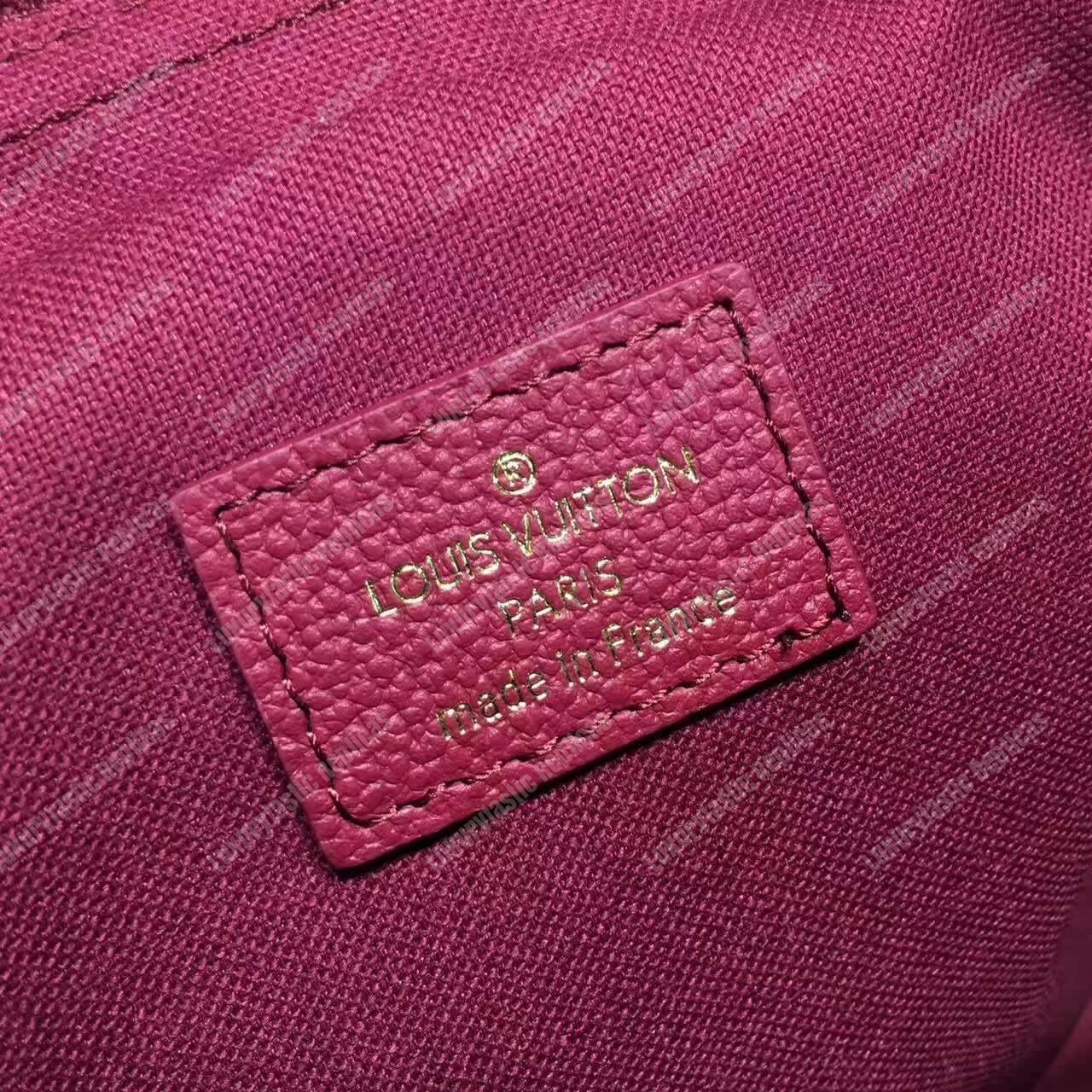 LV Vosges MM Bag Monogram Empreinte Leather Raisin