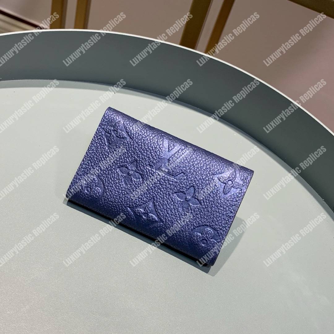 LV 6 KEY HOLDER Monogram Empreinte leather Iris