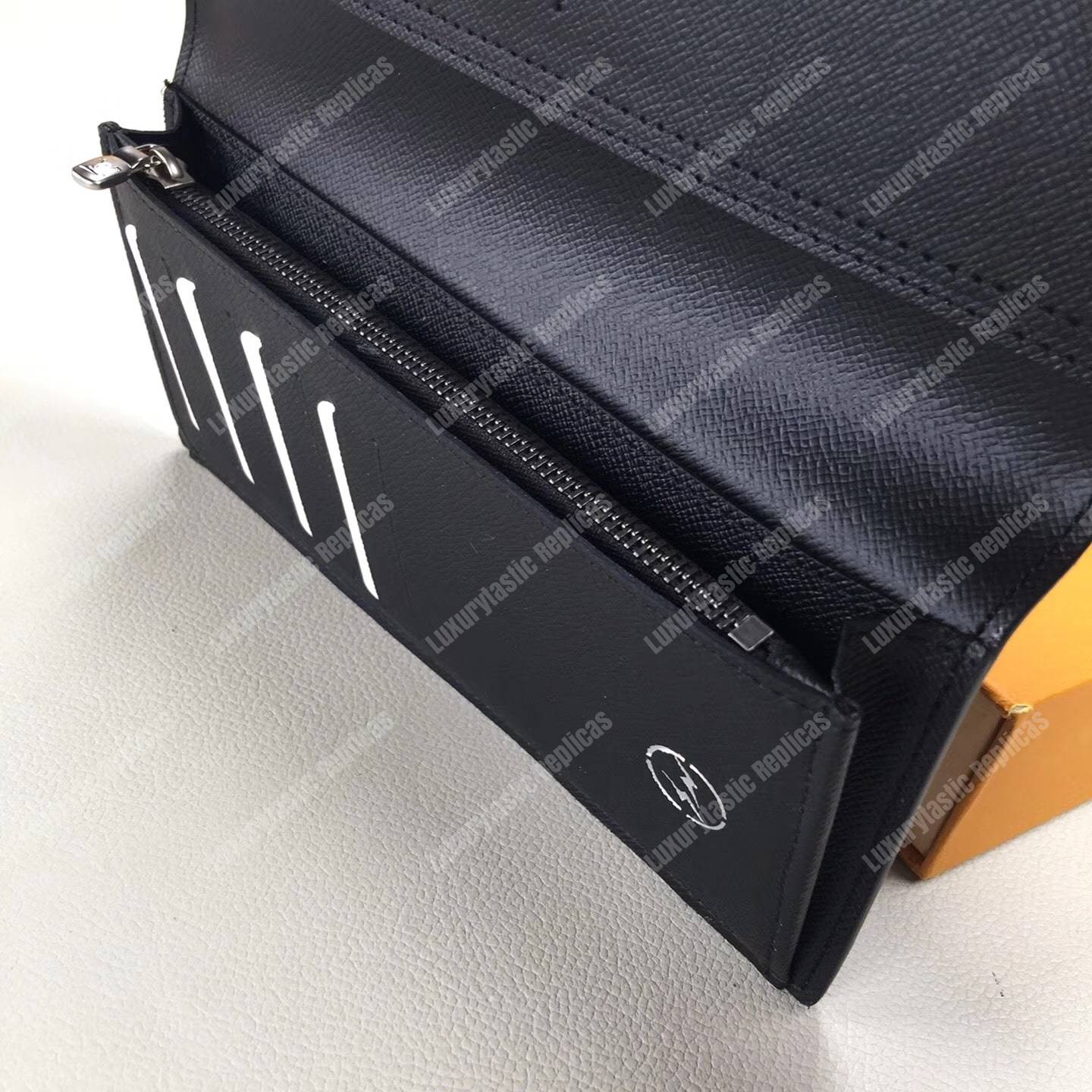 LV Brazza Wallet Monogram Eclipse Canvas