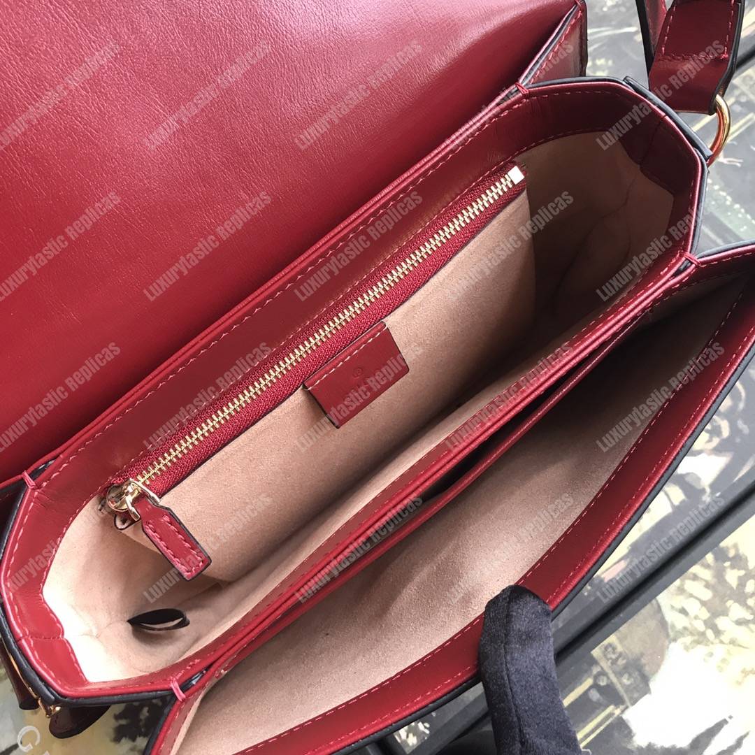 G*u*i 1955 horsebit shoulder bag red