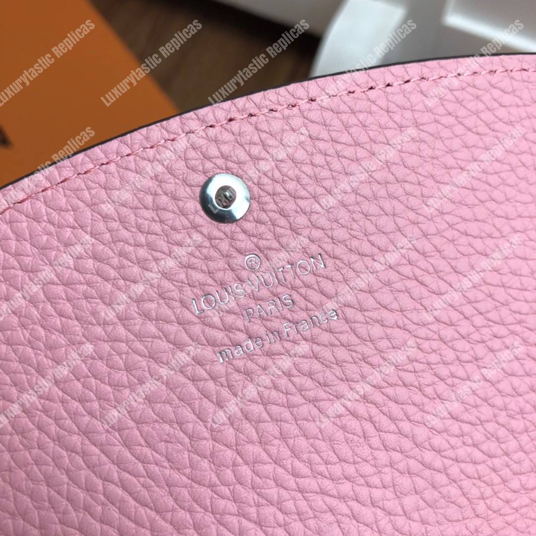 LV Iris Wallet Mahina Leather Magnolia