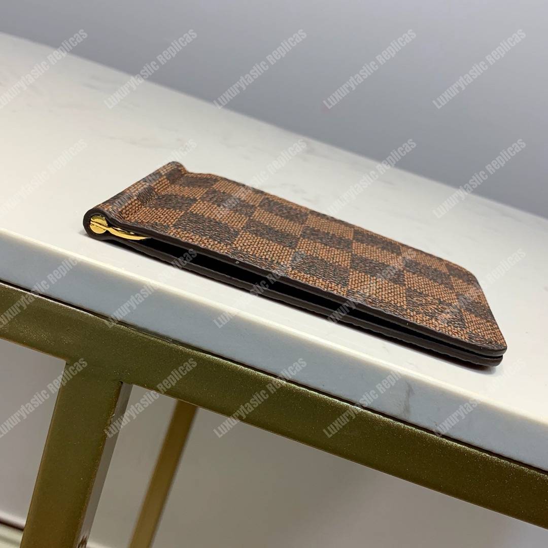 LV Pince Wallet Damier Ebene Brown