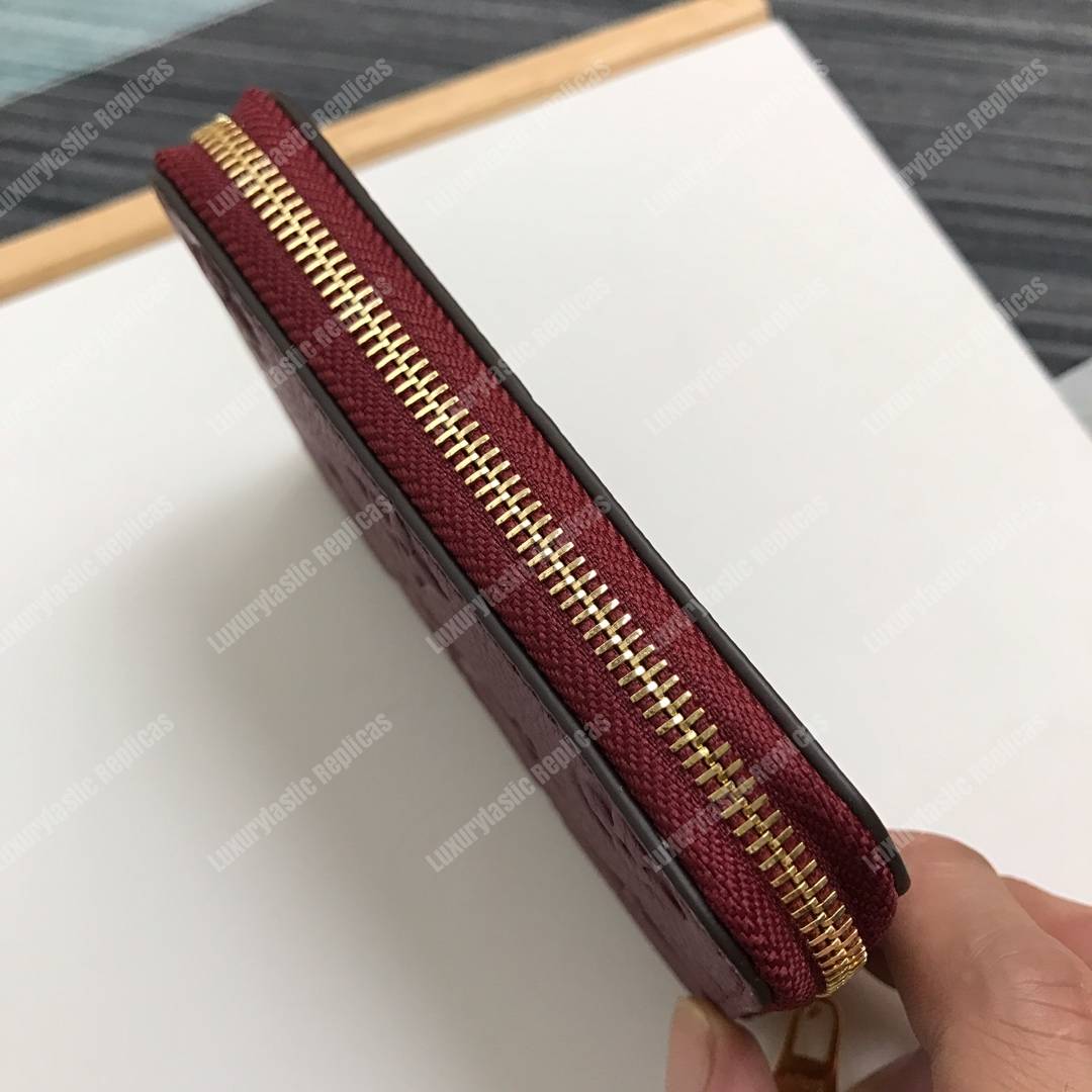 LV Zippy Coin Purse Monogram Empreinte Leather Aurore