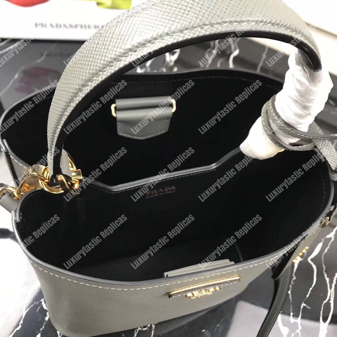 Pra*a panier medium bag grey