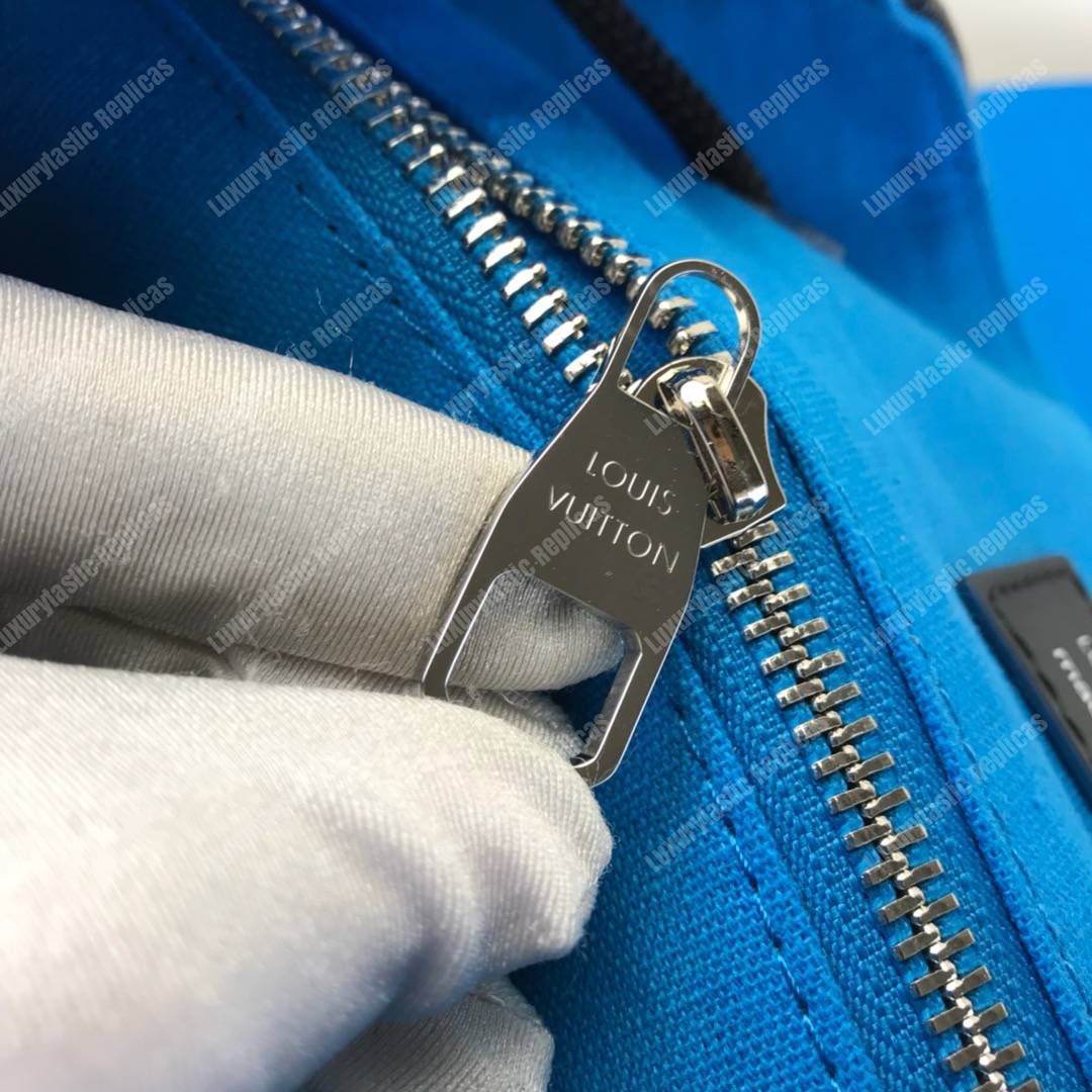 LV Christopher PM Damier Graphite Canvas Bleu