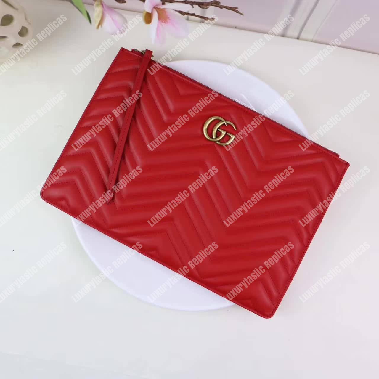 G*u*i gg marmont pouch red