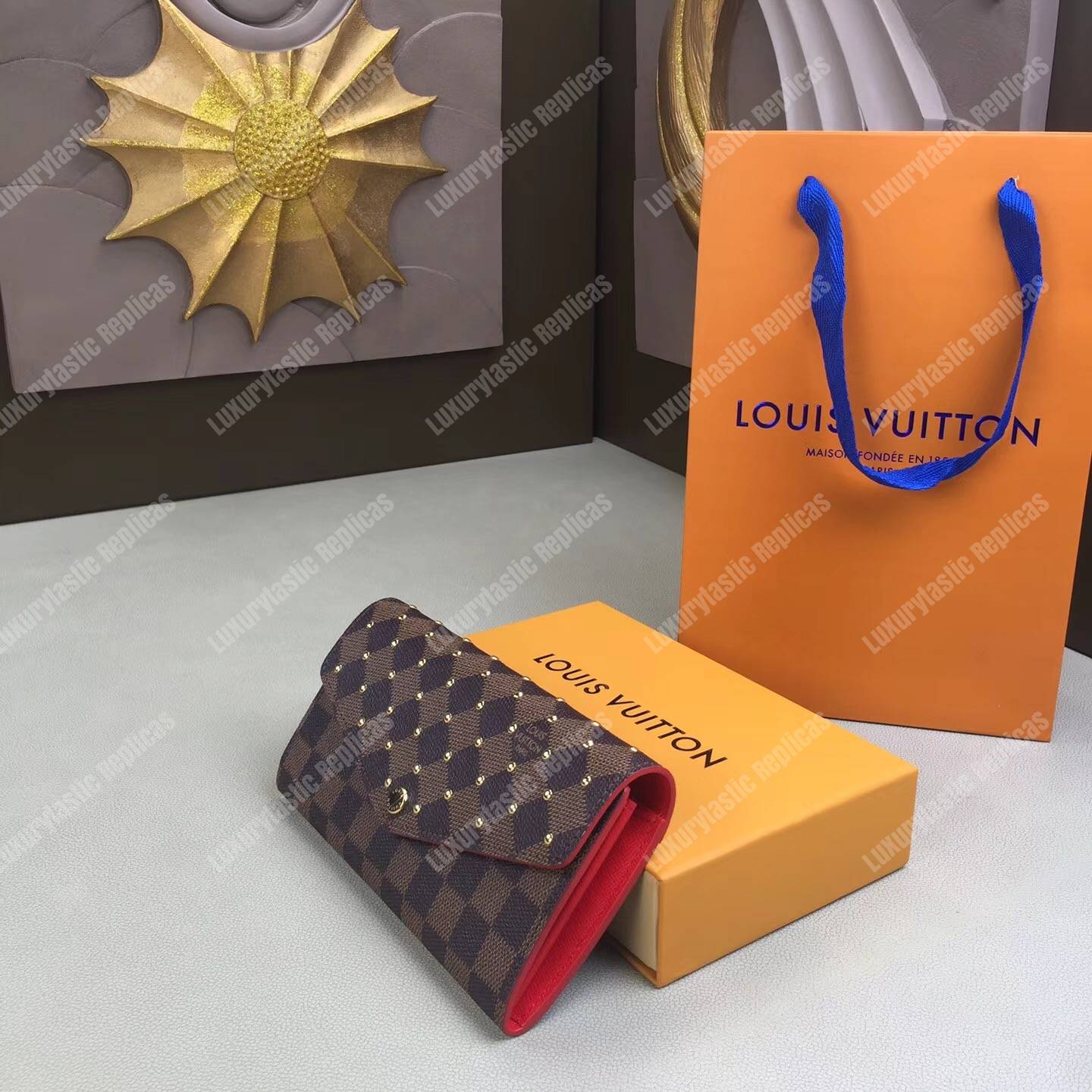 LV Sarah Wallet Damier Ebene