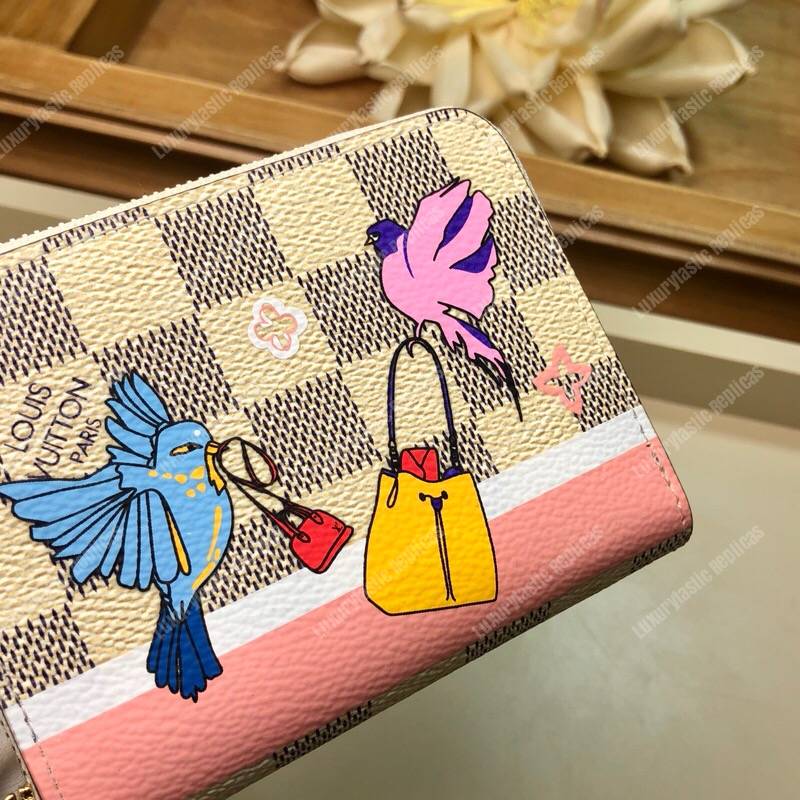 LV Zippy Coin Purse Birds