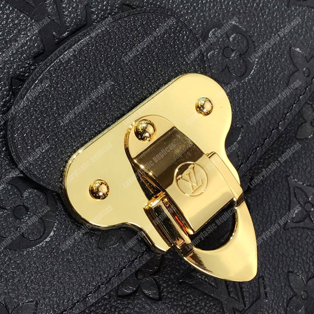 LV Georges MM Monogram Empreinte Leather Black