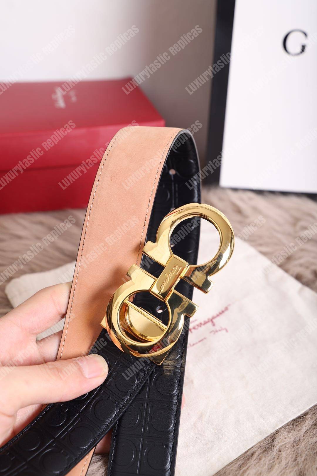 Salvatore Ferragamo Adjustable Gancini Belt
