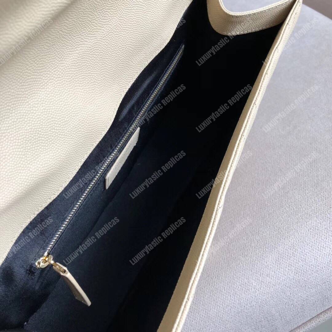 Saint Laurent Large Envelope Chain Bag Dark Beige